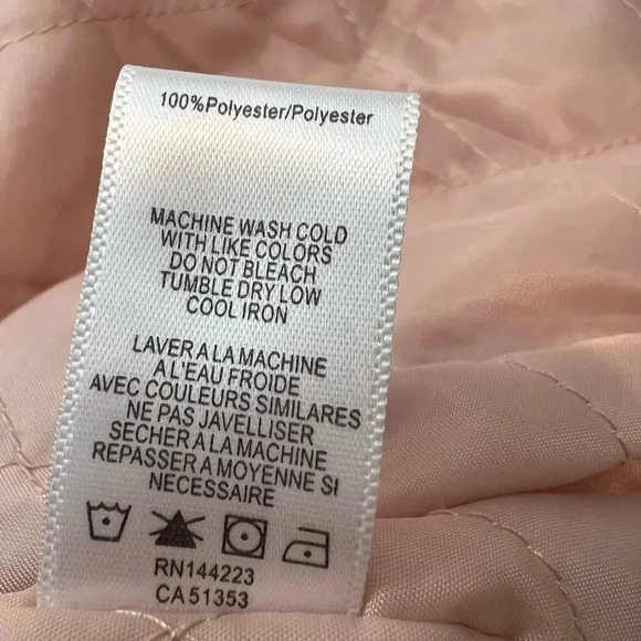 BISHOP + YOUNG Satin Bomber Jacket in Dusty Rose - Picture 6 of 8